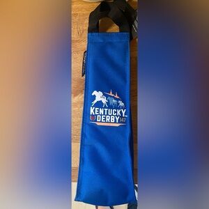 Kentucky Derby Blue Insulated Wine Tote